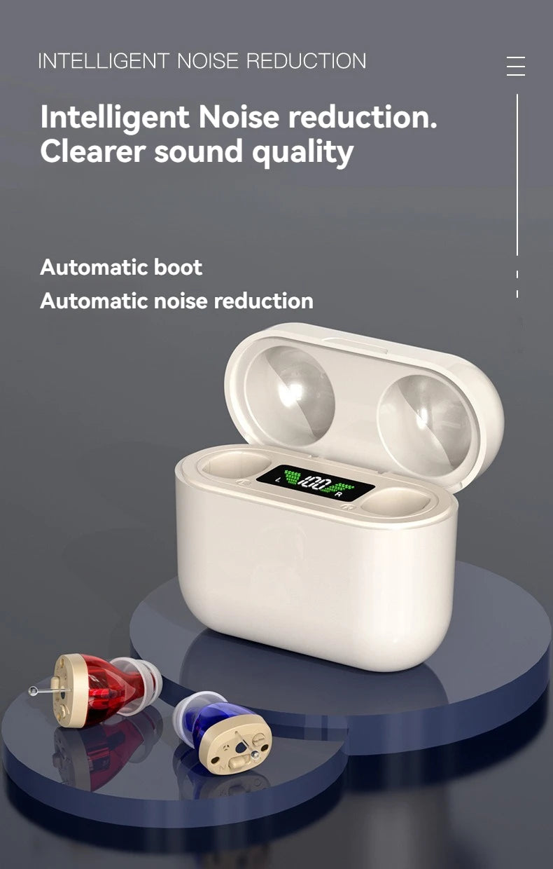 Kabellose Hörgeräte mit digitalem Display und Ladebox - Dass Absolute beste Produkt in Deutschland!