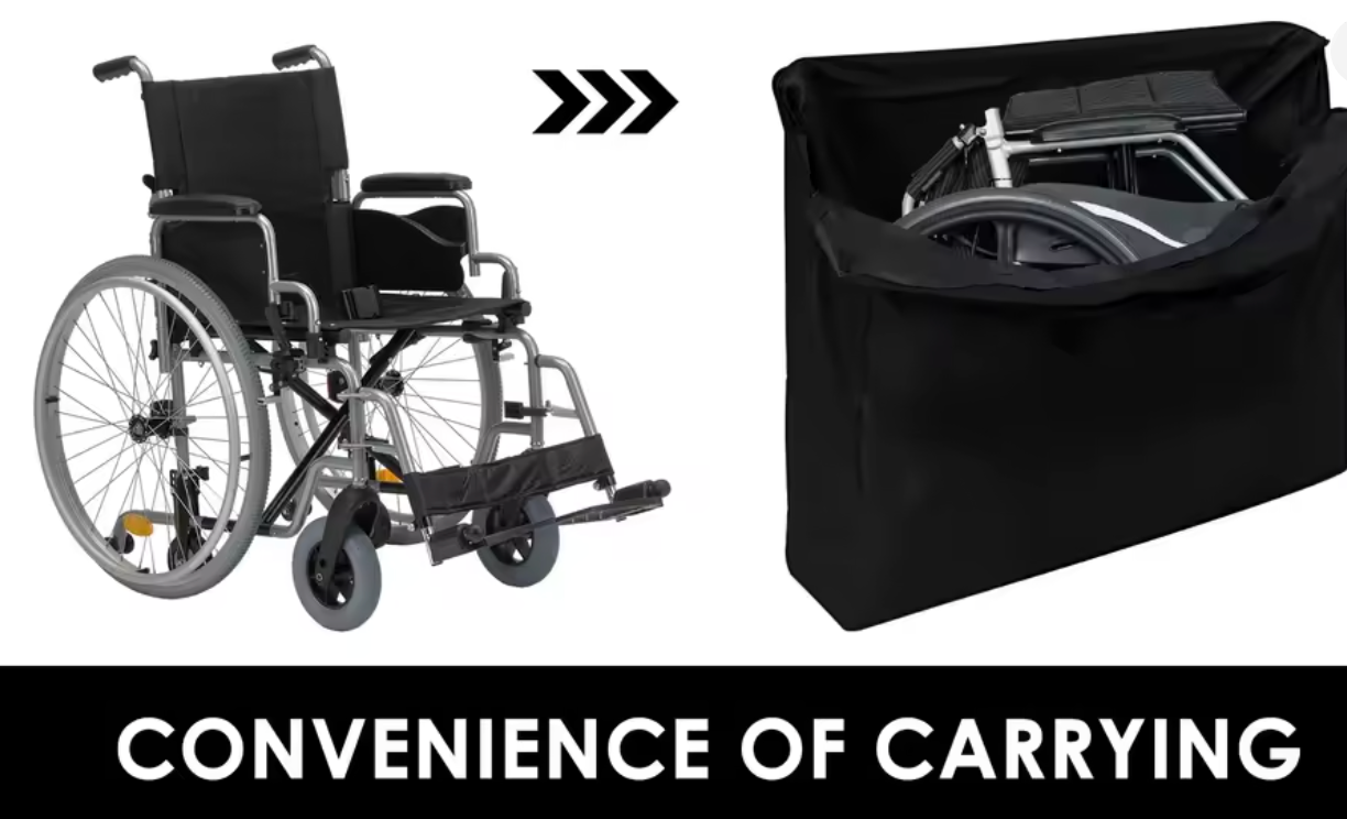 Rollator-Aufbergtasche mit Schulterriemen, sicher und mobil