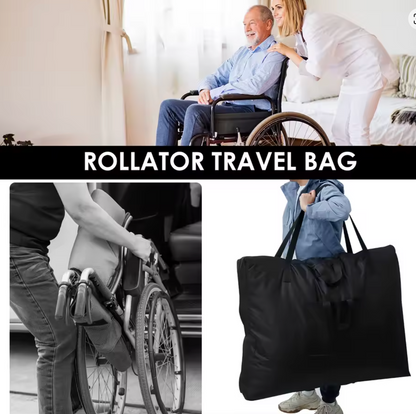 Rollator-Aufbergtasche mit Schulterriemen, sicher und mobil