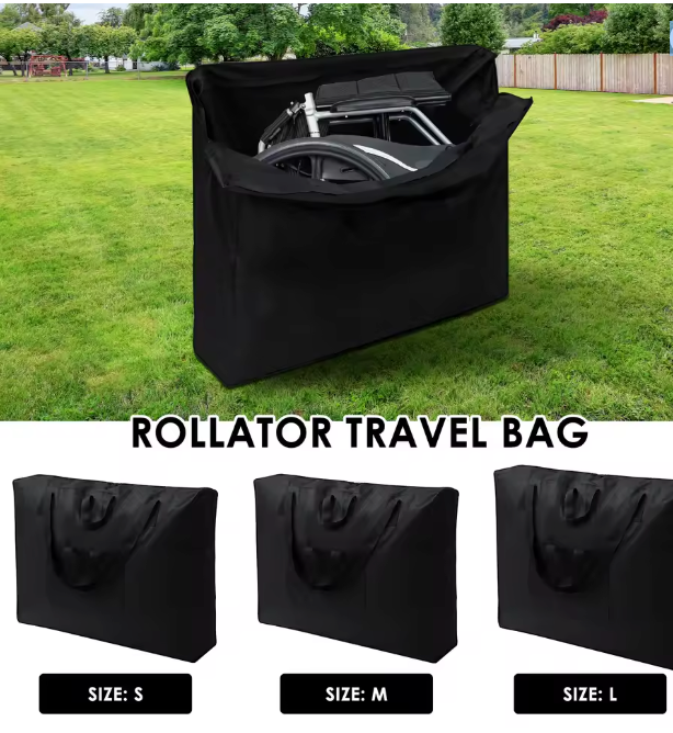 Rollator-Aufbergtasche mit Schulterriemen, sicher und mobil