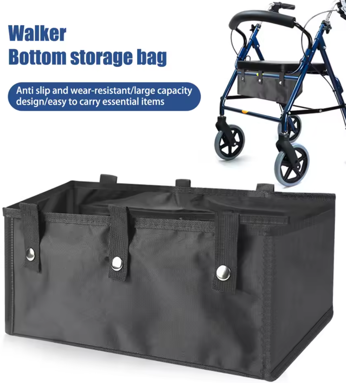 Rollator-Reisetasche Faltbare Rollstuhl-Aufbewahrungstasche Wasserdichte faltbare Rollstuhltasche Verschleißfeste Transportstuhl-Tasche Gehhilfe-Tasche