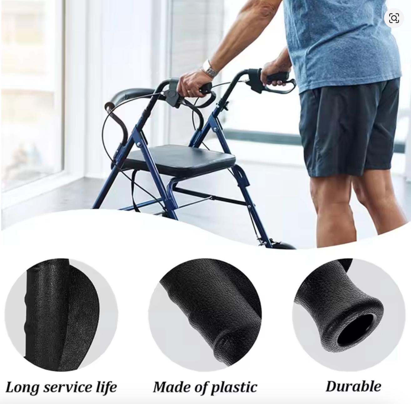 Ergonomische Handgriffe für Rollatoren