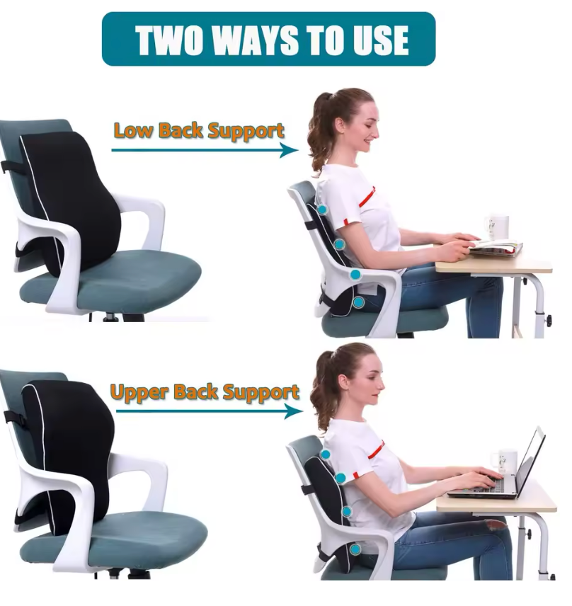 Ergonomisches Lenden- und Rückenstützkissen