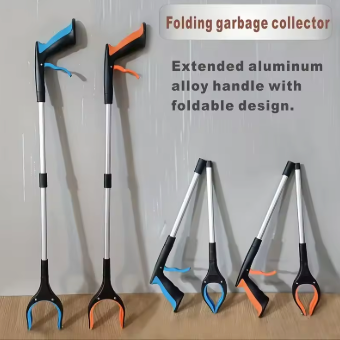 Verlängerte Greifhilfe (Grabber) für Rollatoren und Rollstühle