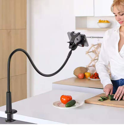 Mobile Telefonhalterung mit Schwanenhals für Rollatoren und Rollstühle