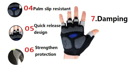 Halb Finger Rollator-Handschuhe für Extra Grip