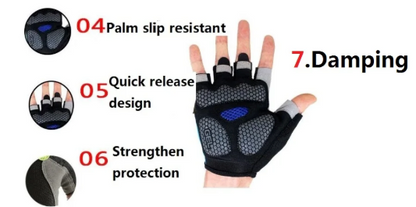 Halb Finger Rollator-Handschuhe für Extra Grip