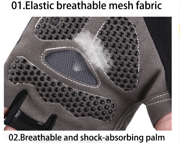 Halb Finger Rollator-Handschuhe für Extra Grip