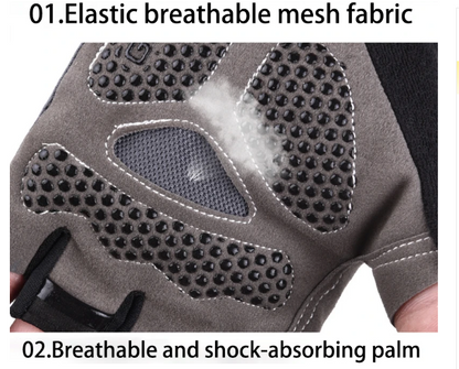 Halb Finger Rollator-Handschuhe für Extra Grip