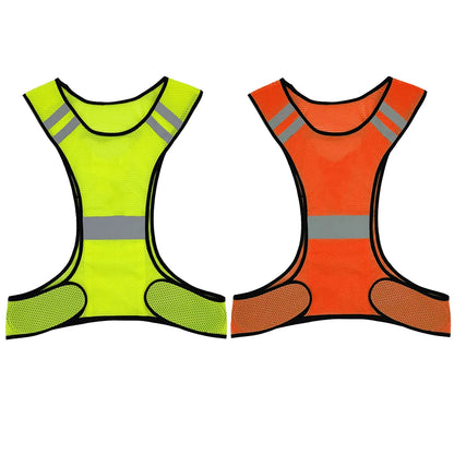 Hochsichtbares Sicherheitsweste für Überjacke – Atmungsaktiv, fluoreszierend und leicht, verstellbar für Männer und Frauen